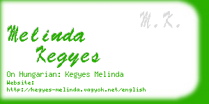 melinda kegyes business card